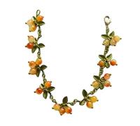 Laikoutd Buntes Perlenarmband Mit Pflanzenblättern Süßes Cranberry Charm Armband Für Frauen Und Mädchen Party Geburtstag Schmuck Geschenk Cranberry