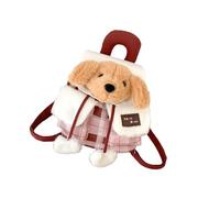 Laikoutd Hunde Rucksack, Tasche, Tagesrucksack mit verstellbarem Riemen, Geschenk für Damen und Mädchen, Plüschtier, Plüsch Tagesrucksack