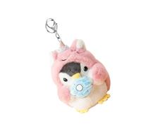 Laikoutd Pinguin Schlüsselanhänger für den täglichen Gebrauch, weicher Plüsch Schlüsselanhänger, stilvoller Rucksack Anhänger mit Metallringen, Geldbörsen Dekoration, Plüsch Schlüsselanhänger
