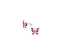 Laimons Kinder Mädchen-Ohrstecker Schmetterling 10 mm aus Sterling Silber 925
