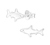 Laimons Mädchen Kids Kinder-Ohrstecker Ohrringe Kinderschmuck Hai Fisch Knorpelfisch Meeresbewohner 12 X 6mm Glanz aus Sterling Silber 925