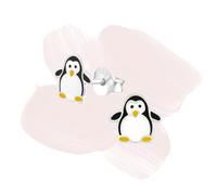 Laimons Mädchen Kids Kinder-Ohrstecker Ohrringe Kinderschmuck Pinguin Vogel Seevogel 6mm schwarz weiß aus Sterling Silber 925