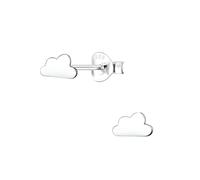 Laimons Mädchen Kids Kinder-Ohrstecker Ohrringe Kinderschmuck Wolke 6mm Glanz aus Sterling Silber 925