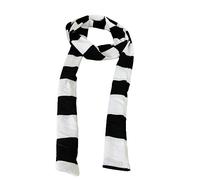 LAIOUSN Lady Goth Cooler Schal Y2k Mädchen Streifen Lange Strickschals Mode Tuch Unisex Street Casual Halstuch, Dünner, langer breiter Streifen, One size