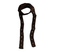 LAIOUSN Leichter, reisefreundlicher Plüsch-Schal, Hohlgittermuster, lange Streifen, Unisex, Winter-Wickeltuch, Acryl, strukturierter Schal für Damen und Herren, coffee, One size