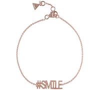 LAJOIA Fine Silver Jewelry Damen Armband #Smile 925 Sterling Silber l Handgefertigt l Filigranes Armband mit 'Lachen' Symbol Armkettchen nickelfrei (Silber rosé vergoldet)