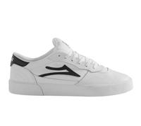 Lakai Herren Cambridge Low-Top Skateboardschuhe - Weißes Leder, Größe 9.5 US - Weiße Skateschuhe für Herren mit Grip & Dämpfung