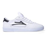 Lakai Cambridge Low-Top Skateschuhe Herren - Skateboardschuhe für Herren mit Grip & Dämpfung - Weißes Leder, EU 42,5