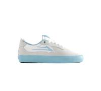 Lakai Essex Herren-Skateboardschuh, knöchelfrei, Weißes Wildleder, Aqua, 42 EU