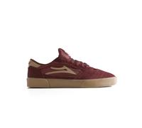 Lakai Cambridge Herren-Skateboardschuh, knöchelfrei, Burgunderrot Wildleder, 43 EU