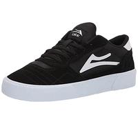 Lakai Herren Cambridge Skate-Schuh, Veloursleder in Schwarz/Weiß, 38 EU