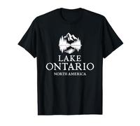 Lake Ontario North America Vintage Nature Lake Preisgünstiges Grafik-T-Shirt