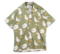 LAKOR - Flipping The Bird Short Sleeve Shirt - Hemd, Gr. L, oliv (Seaspray)