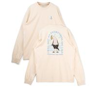 LAKOR - L/S Back Flipping T-Shirt - Longsleeve, Gr. M, weiß (RainyDay)