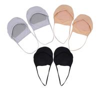 LALADEFIEE 3 Paare Unsichtbare Füßlinge Damen und Herren Shallow Mouth Socken mit Elastischem Riemen Atmungsaktive Gepolsterte Baumwollsocken für Sommer Passend für Ballerinas Pumps Sneaker