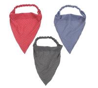 LALADEFIEE 3 Stück Dreieck Stirnband Aus Hautfreundlichem Stoff Mit Festen Clips Haarschmuck Für Frauen Alltags Und Sportbandana Für Yoga Laufen Training