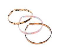 LALADEFIEE 3 Stück Modische Haarbänder aus Acetat Leichte und Tragbare Stirnbänder im Stilvollen Tortoise Design für Damen zum Waschen und Workout