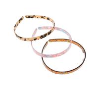 LALADEFIEE 3 Stück Teiliges Damen Haarband aus Robustem Acetat Modische Farben Blau kaffee Grün kaffee Beige Leichtes Langlebiges Stirnband für Alltag Sport Make up und Hautpflege