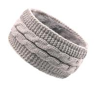 LALADEFIEE Breites Gestricktes Winterstirnband für Damen Warmes Wollstirnband als Ohrenwärmer Elastisches Stirnband für Alltag und Sport