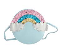 LALADEFIEE Crossbody-Tasche Für Junge Mädchen Modische Schultertasche Aufbewahrungstasche in Blau Klein Und Elegant Als Tanztasche Yogatasche Oder Schultasche