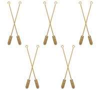 LALADEFIEE Kupfer Anstecknadeln im Einfachen Design mit Sicherheitsverschluss 20 Stück Handgefertigte Broschenpins 70mm Lange Nadeln für Kleid und Party