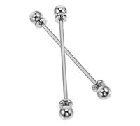 LALADEFIEE Männer Hemd Kragenstange Metall Legierung Krawattennadel 2 Stück Kragennadeln Für Herren Anzug Hochzeit Hemdkragenzubehör