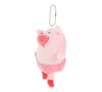 LALADEFIEE Plüsch Schwein Anhänger Cartoon Schweinchen Schlüsselanhänger Hängende Taschen Deko Niedlicher Weicher Schweinchen Schmuck für Rucksack und Schlüssel