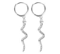 LALADEFIEE Sterling Silber Schlangen Ohrringe Weißgold Baumelnde Fashion Eardrop Lange Damen Schmuck Geschenk