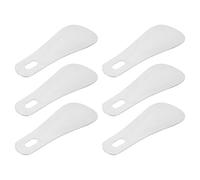LALAFINA 6 Stück Schuhlöffel aus Edelstahl 10cm Silber, Tragbar, für Schuhe | 1, 0 Mm Stärke, Metallausführung, nicht Leicht Verformbar, nicht Leicht Brechbar
