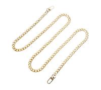 LALAFINA 60cm Langer Abnehmbarer Metall Taschenriemen in Gold für Damen und Mädchen Komfortabler Schultergurt für Handtasche und Umhängetasche