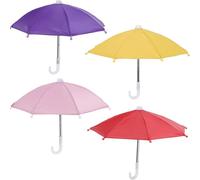 LALAFINA Kleine Handy Regenschirme Leichter Tragbarer Sonnenschutz aus Polyester und Metall 4 Stück für Handys zum Radfahren die Tasche
