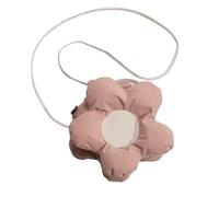 LALAFINA Leichte Damen Umhängetasche Portable Crossbody Tasche aus Pp Baumwolle in Blumenform mit Einfachem und Großzügigem Design für Arbeit und Schule