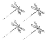 LALAFINA Libellen Haarspangen Set 4 Stück Vintage Stil Retro Haarklammern Für Frauen Mädchen Kinder Eleganter Haarschmuck Für Hochzeit Party Alltag