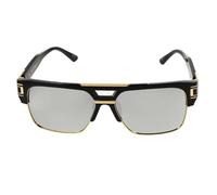 LALAFINA Metall Sonnenbrille für Herren mit Großer UV Schutzbrille Leichter und Robuster Struktur Stilvoll für Sommeratmosphäre und Partydekoration in Schwarz