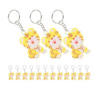 LALAFINA Niedliche Tiger Schlüsselanhänger aus Weichem Pvc 15 Stück mit 3d Design und Robuster Legierung als Schlüsselanhänger für Rucksack oder Partygeschenk