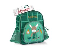 LALALO Kindergartenrucksack mit Namen personalisiert, Sterntaler Kinderrucksack, Kinder Rucksack für Kindergarten Kita, Kleinkind Tasche, Kindergartentasche (Esel Emmilius)