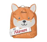 LALALO Sterntaler Fuchs Kindergarten-Rucksack mit Namen - Kita Rucksack personalisiert, Kindergartenrucksack für Krippe, Hort & Sportunterricht, bestickt, Geschenk für Kinder