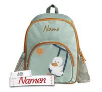 LALALO Sterntaler Kindergartenrucksack personalisiert, Kinder Rucksack Ente Edda Lou mit Namen bestickt - Kinderrucksack 5 l, für Junge und Mädchen zu Ostern, Geburtstag und Kindergarten Geschenk