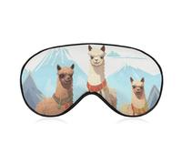 Lama und Alpaka Augenmaske Schlafmaske Augenmasken für Schlaf Schlafmasken für Frauen Männer Schlafmaske Reise Augenmaske Schlafmaske Verdunkelung Lustige Schlafmaske Niedliche Schlafmaske