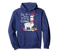 Lama Weihnachten Pullover FA La La Lama Lustige x-Mas Liebhaber Pullover Hoodie, Unisex für Erwachsene, Marineblau, XXL
