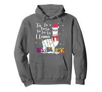 Lama Weihnachten Pullover FA La La Lama Lustige x-Mas Liebhaber Pullover Hoodie, Unisex für Erwachsene, Anthrazit, XXL