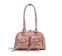 Lamala Y2k Ita Bag Süße Handtasche, modische PU-Leder-Unterarm-Umhängetasche, geeignet für Mädchen und Frauen, einfarbig, großes Fassungsvermögen (17 x 30 x 10 cm)., rose