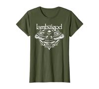 Lamb of God Moth T-Shirt, Damen, Olivgrün, XL