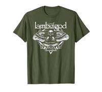 Lamb of God Moth T-Shirt, Herren, Olivgrün, 3XL