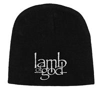 Lamb Of God Mütze Beanie Band Logo Nue offiziell Schwarz One Size