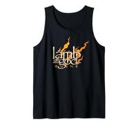 Lamb of God Omens Fire Logo Tank Top