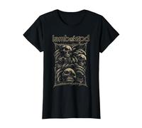 Lamb of God Skull Collage T-Shirt, Damen, Schwarz, L