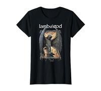 Lamb of God Winged Death T-Shirt, Damen, Schwarz, S