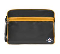 Lambretta - Herren/Damen Unisex Tasche, Retro (Schwarz/Senf) Einheitsgröße