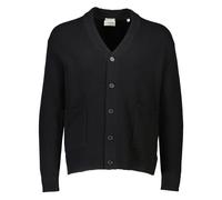Strickjacke LINDBERGH "Cardigan Comfort Fit", Herren, Gr. M, schwarz, Obermaterial: 80% Wolle, 20% Nylon, unifarben, Strickjacken Strickjacke (61679641-M) schwarz